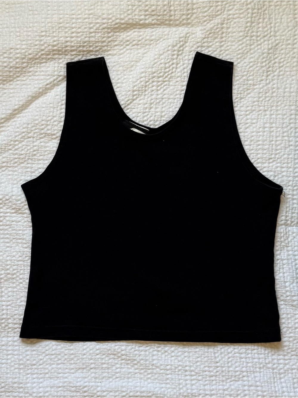 Black Sleeveless Tank Top